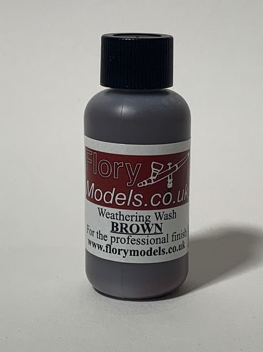 Flory Models W004 - 50ml Mud Brown Weathering Wash