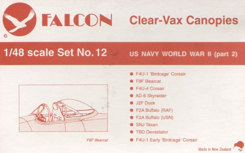 Falcon CV1248 1:48 USN WWII Part 2 canopies