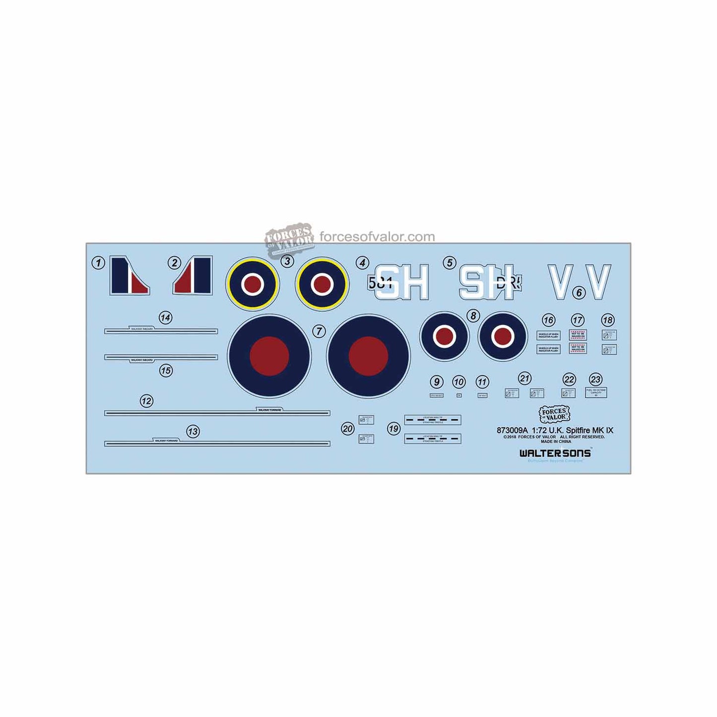 Forces Of Valor 873009A 1:72 Supermarine Spitfire Mk.IX Britain Air Defence, August, 1942