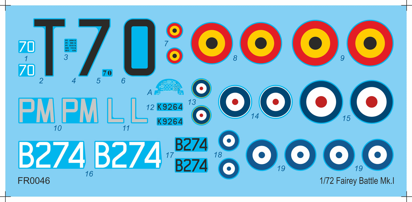 Frrom-Azur 0046 1:72 Fairey Battle Mk.I in Belgium