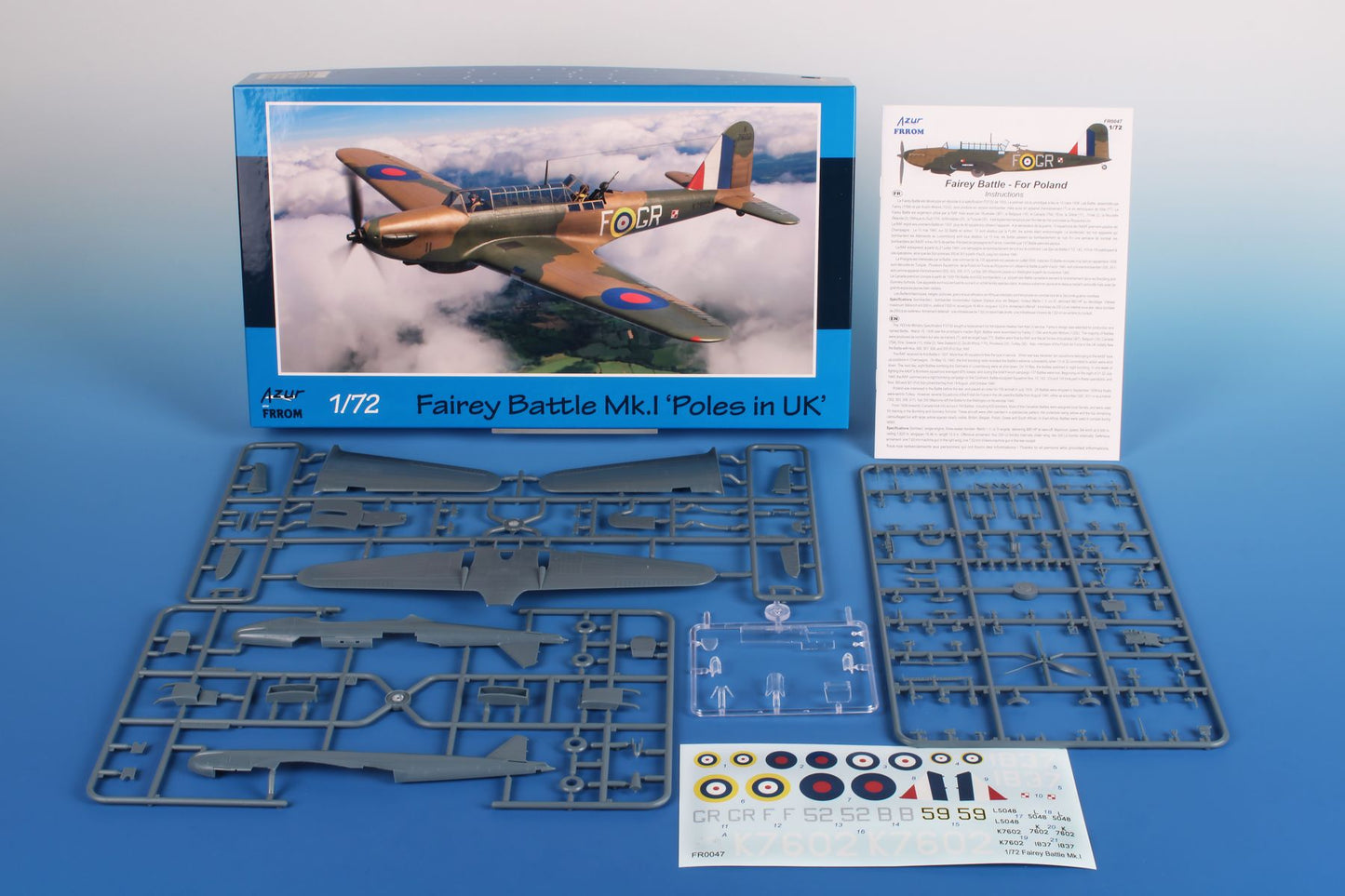 Frrom-Azur 0047 1:72 Fairey Battle Mk.I Poles In UK