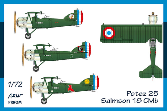 Frrom-Azur FR0054 1:72 Potez 25 Salmson 18 CMb