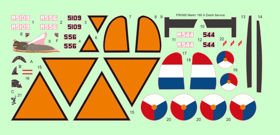 Frrom-Azur FR0060 1:72 Martin Type 166 Dutch Service