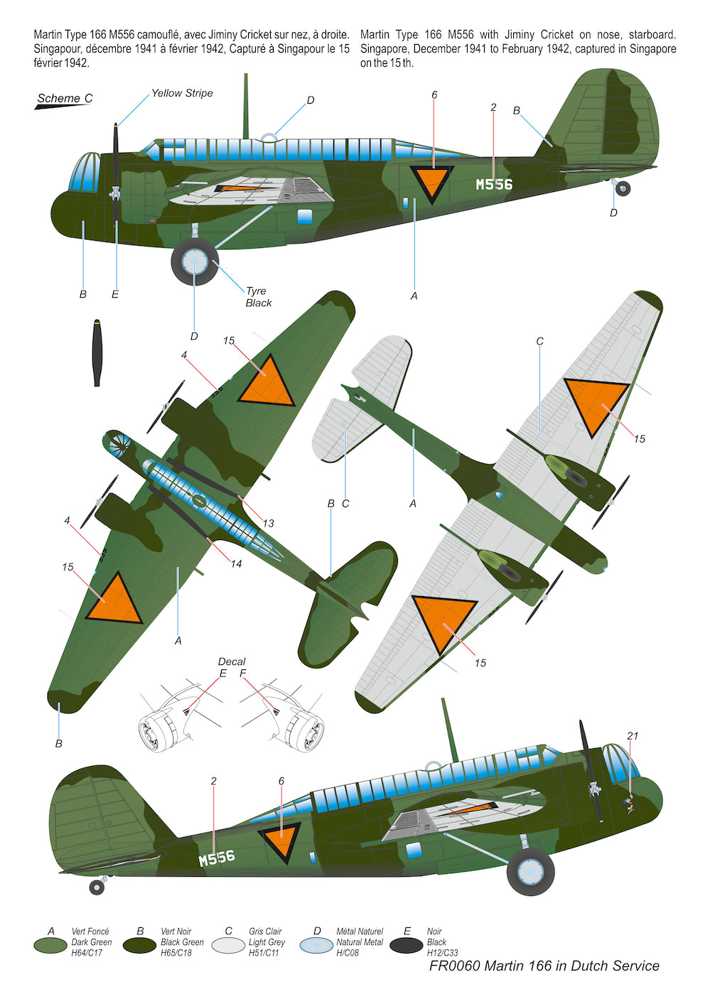 Frrom-Azur FR0060 1:72 Martin Type 166 Dutch Service