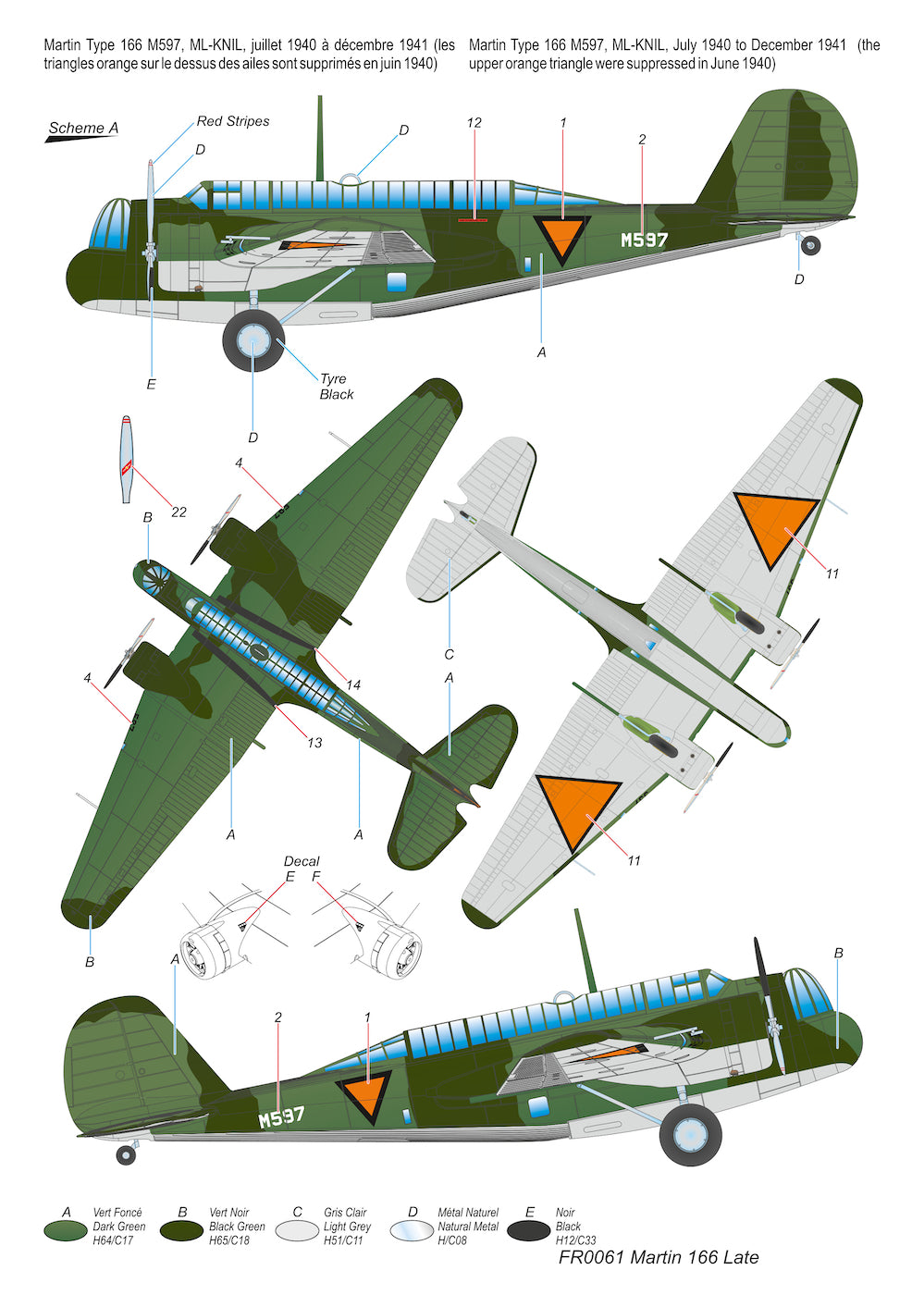 Frrom-Azur FR0061 1:72 Martin Type 166 Late