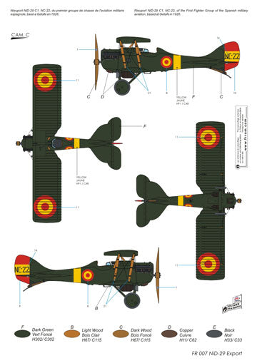 Frrom-Azur FR007 1:72 Nieuport-Delage NiD.29 Export