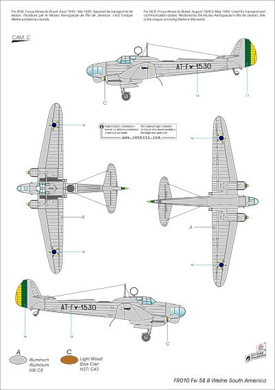 Frrom-Azur FR010 1:72 Focke-Wulf Fw58B Weihe