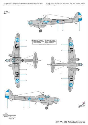 Frrom-Azur FR010 1:72 Focke-Wulf Fw58B Weihe