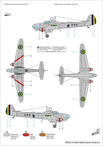 Frrom-Azur FR010 1:72 Focke-Wulf Fw58B Weihe