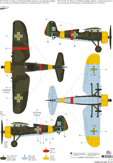 Frrom-Azur FR023 1:72 PZL P.11F In Rumania