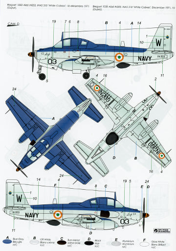 Frrom-Azur FR031 1:72 Breguet 1050 Alize 1G India