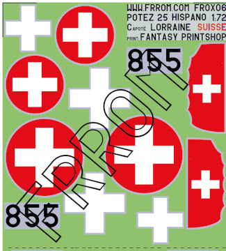 Frrom-Azur FROX06 1:72 Potez 25 Suisse 855