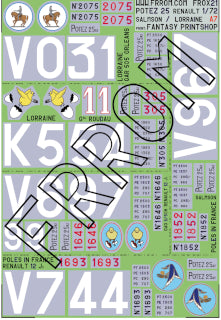 Frrom-Azur OX21 1:72 Potez 25 Renault Lorraine Salmson