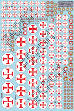 Frrom-Azur OX28 1:72 Portugal Roundels and insignas (size A5).