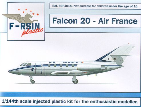 F-rsin Plastic P4014 1:144 Dassault Falcon 20 Decals Air France
