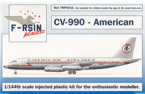 F-rsin Plastic P4016 1:144 Convair CV-990 Decals American Airlines