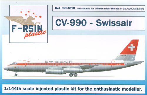 F-rsin Plastic P4018 1:144 Convair CV-990 Decals Swissair