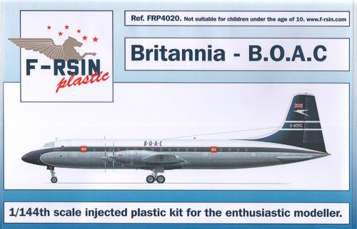 F-rsin Plastic P4020 1:144 Bristol Britannia 300 Decals BOAC