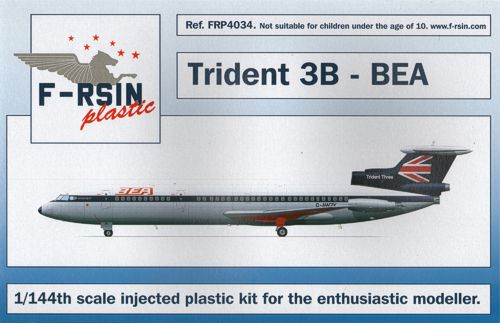 F-rsin Plastic P4034 1:144 Hawker-Siddeley Trident 3B - BEA