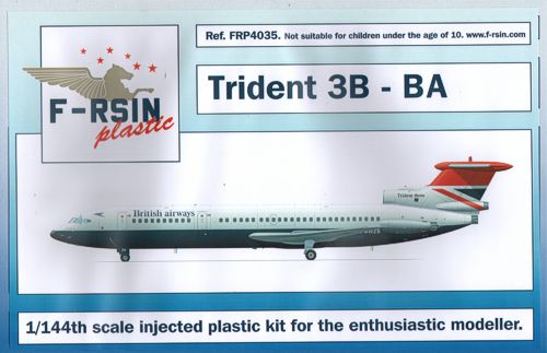 F-rsin Plastic P4035 1:144 Hawker-Siddeley Trident 3B - British Airways