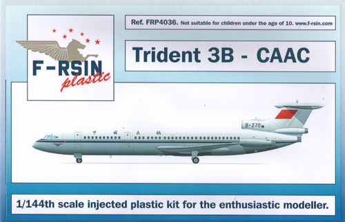 F-rsin Plastic P4036 1:144 Hawker-Siddeley Trident 3B - CAAC