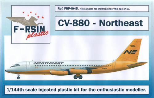 F-rsin Plastic P4045 1:144 Convair CV-880 - Northeast Yellowbird