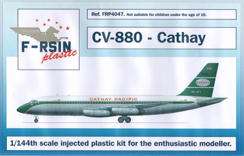 F-rsin Plastic P4047 1:144 Convair CV-880 - Cathay Pacific