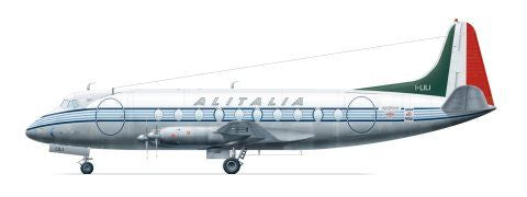F-rsin Plastic P4052 1:144 Vickers Viscount 700 - Alitalia