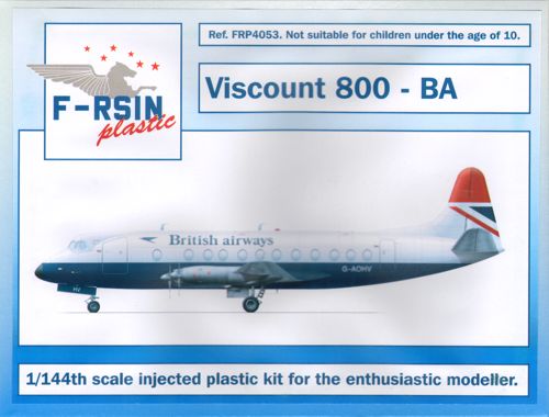 F-rsin Plastic P4053 1:144 Vickers Viscount 800 - British Airways