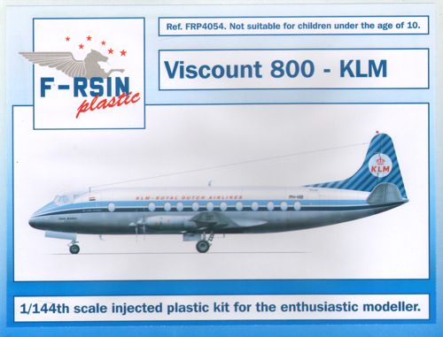 F-rsin Plastic P4054 1:144 Vickers Viscount 800 - KLM