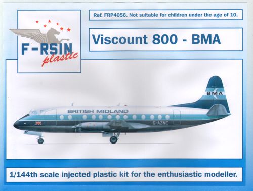 F-rsin Plastic P4056 1:144 Vickers Viscount 800 - BMA