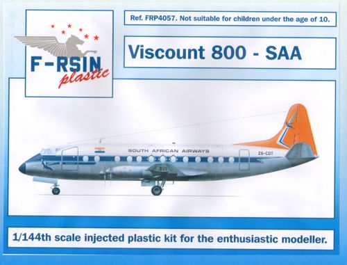 F-rsin Plastic P4057 1:144 Vickers Viscount 800 - South African