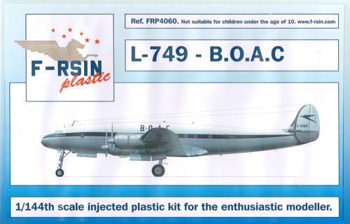 F-rsin Plastic P4060 1:144 Lockheed L-049/L-749 Constellation - BOAC