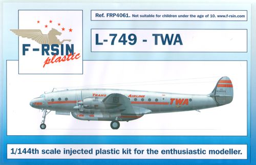 F-rsin Plastic P4061 1:144 Lockheed L-049/L-749 Constellation - TWA