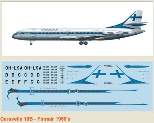 F-rsin Plastic P4074 1:144 Caravelle 10B - Finnair 60