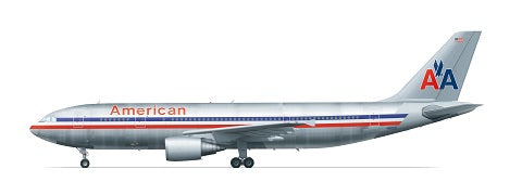 F-rsin Plastic P4080 1:144 Airbus A300-600 - American Airlines