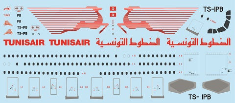 F-rsin Plastic P4082 1:144 Airbus A300-600 - Tunis Air