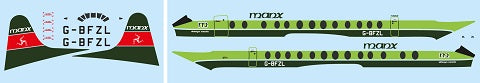 F-rsin Plastic P4085 1:144 Vickers Viscount 800 - Manx Airline