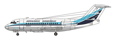 F-rsin Plastic P4090 1:144 Fokker F-28-1000 - Aerolineas Argentinas