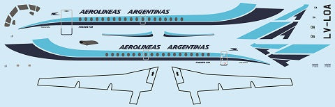 F-rsin Plastic P4090 1:144 Fokker F-28-1000 - Aerolineas Argentinas
