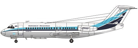 F-rsin Plastic P4091 1:144 Fokker F-28-4000 - Aerolineas Argentinas