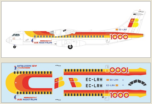 F-rsin Plastic P4113 1:144 Air Nostrum (Iberia) ATR 72 - Air Nostrum/ Iberia