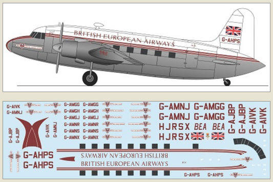 F-rsin Plastic P4128 1:144 Vickers Viking - British European Airways