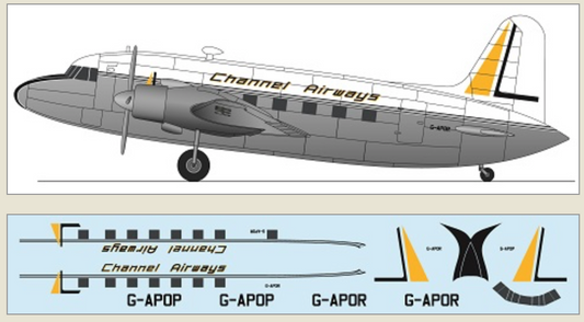 F-rsin Plastic P4131 1:144 Vickers Viking - Channel Airways