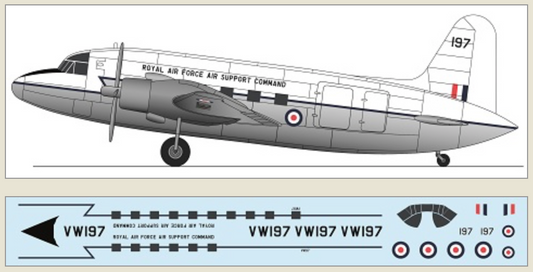 F-rsin Plastic P4132 1:144 Vickers Valetta - Royal Air Force Support Command