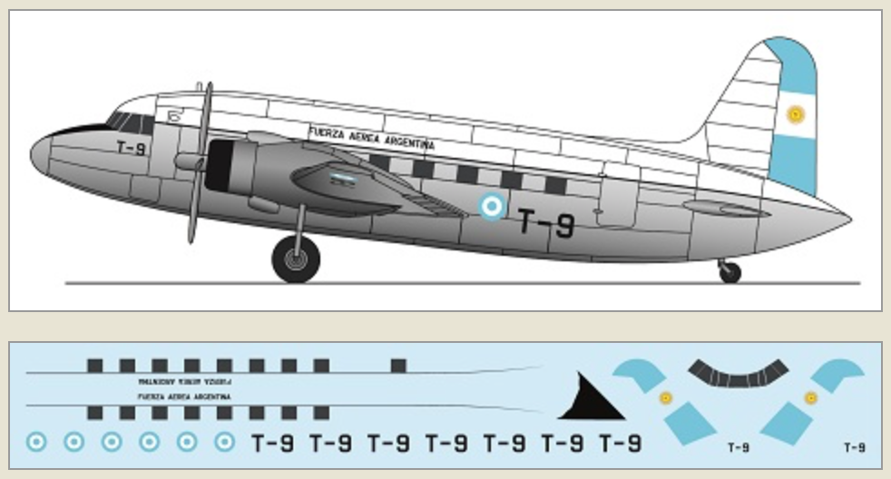 F-rsin Plastic P4133 1:144 Vickers Viking - Fuerza Aerea Argentina