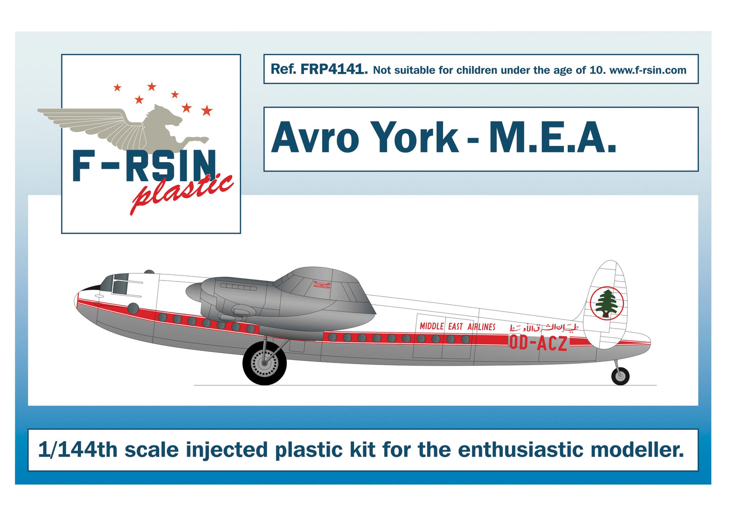 F-rsin Plastic FRP4141 1:144 Avro York Middle East Airlines OD-ACZ