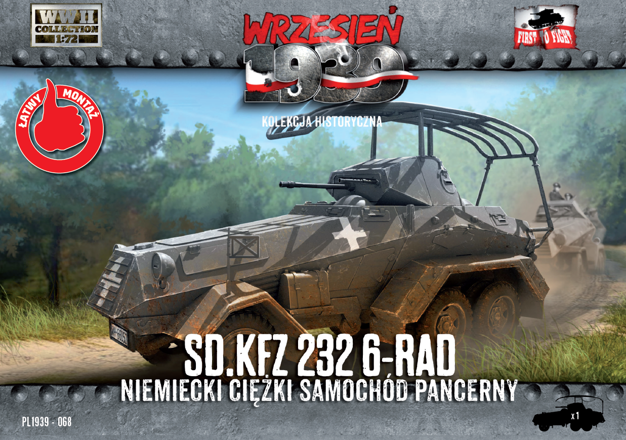 First To Fight Kits 068 1:72 Sd.Kfz.232 6-Rad - German Heavy Armoured Car