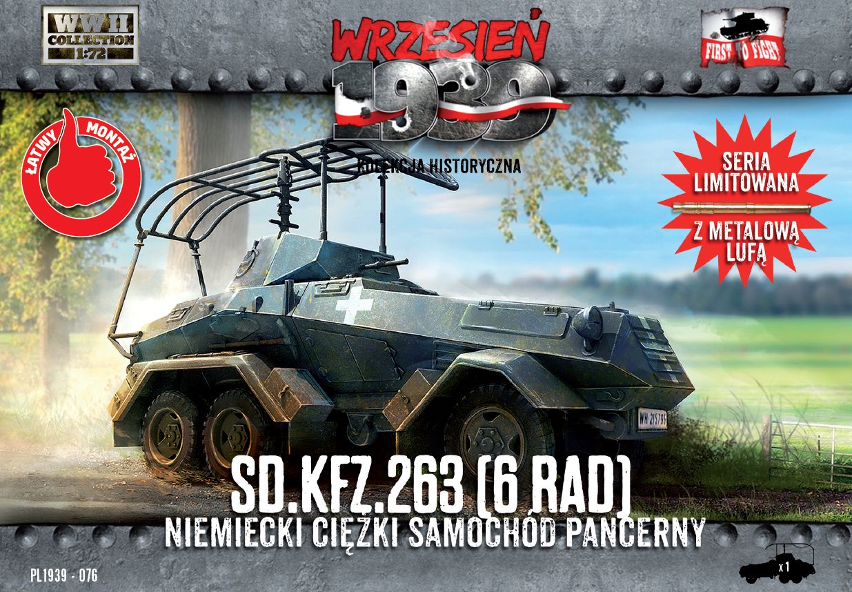 First To Fight Kits 076 1:72 Sd.Kfz.263 6-Rad - German Heavy Armored Car