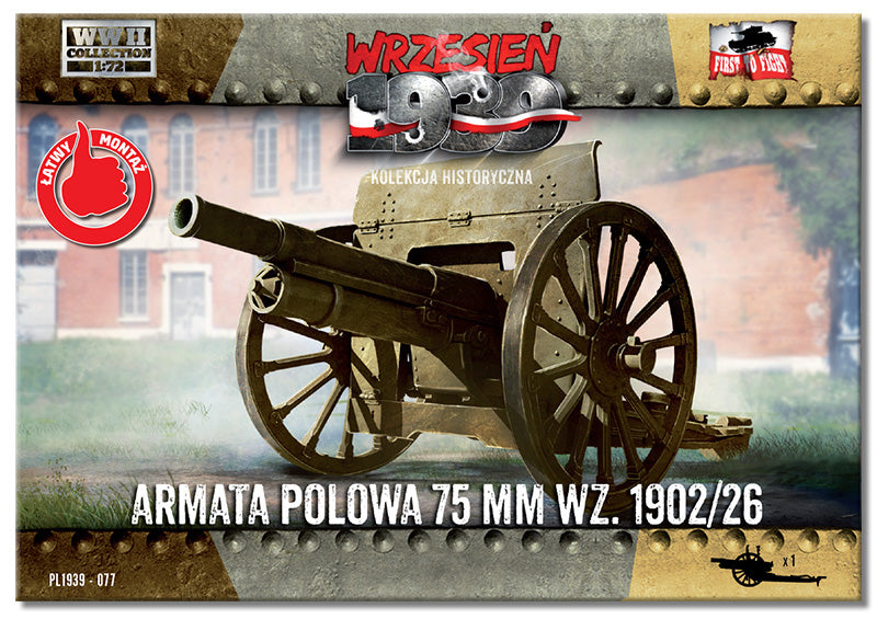 First To Fight Kits 077 1:72 Field Gun 75mm wz.1902/26